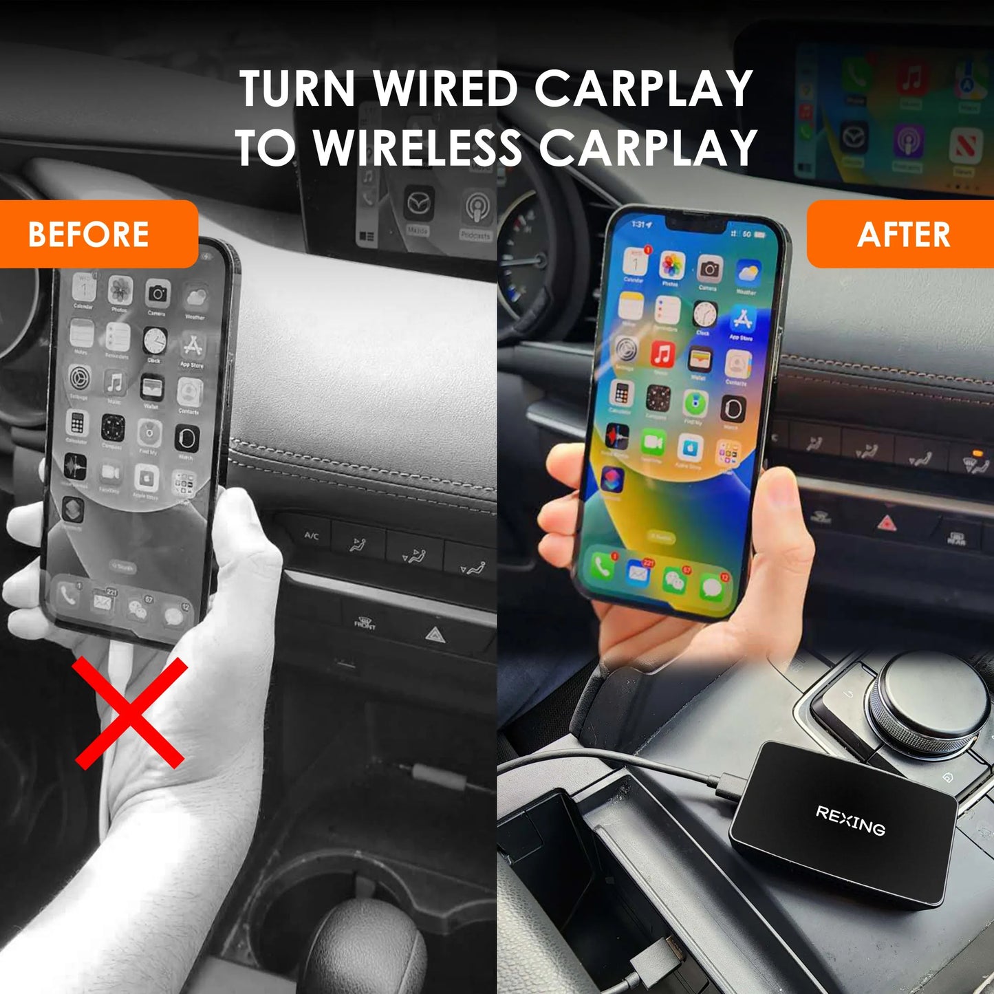 Rexing CPW-1 Wireless Apple CarPlay Adapter - Sale