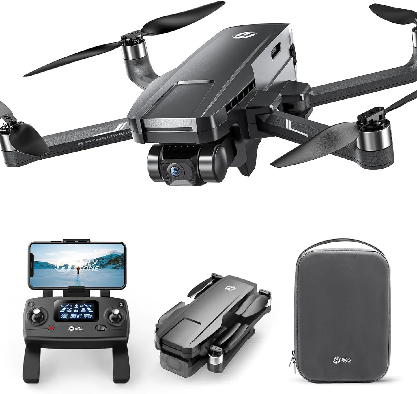 Holy Stone HS720G 4K GPS Drone with Case
