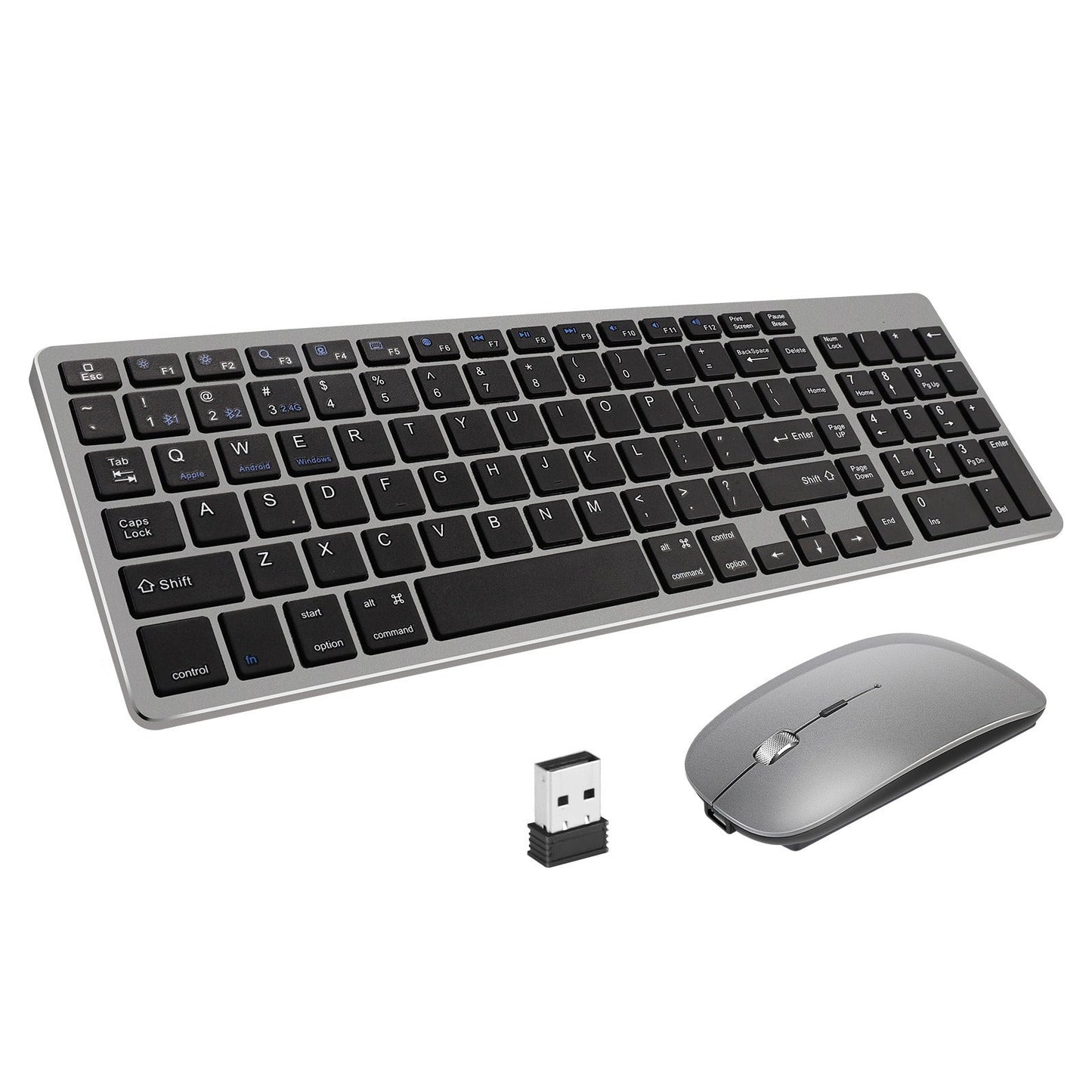 Rechargeable Wireless Mouse and Keyboard