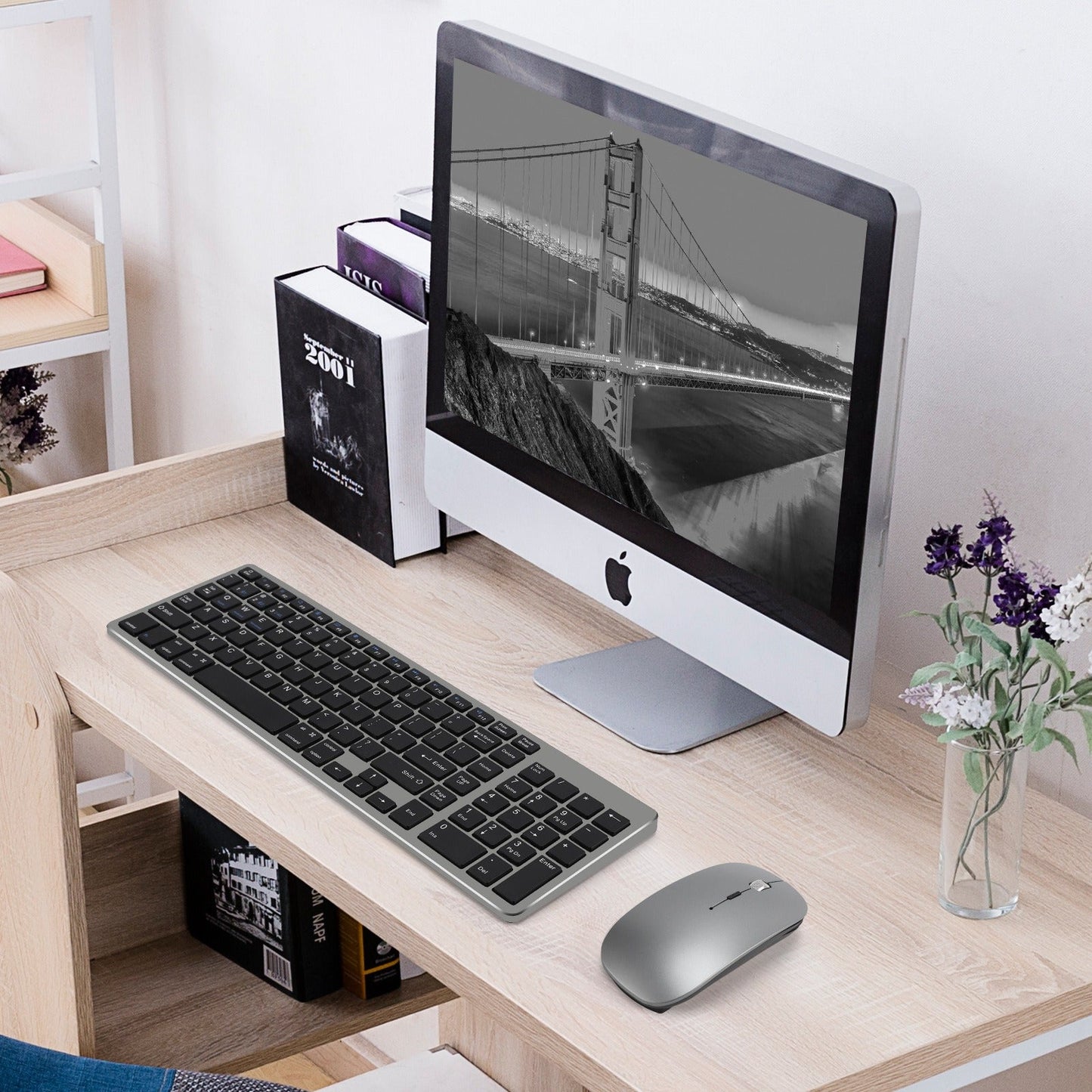 Rechargeable Wireless Mouse and Keyboard