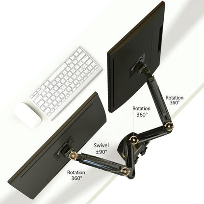 Rehisk Dual Monitor Mount for 15-32 Inch Screens - F160