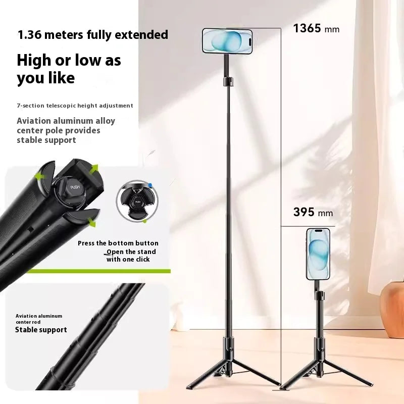 Magnetic Selfie Stick Tripod with MagSafe & Remote