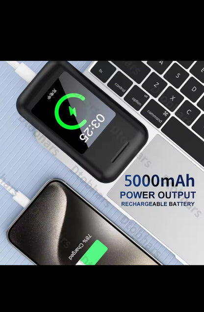 Experience Superior Sound with Multifunctional In-Ear Bluetooth Wireless Earphones Featuring a Touch Screen Power Bank for Ultimate Music and Gaming Enjoyment