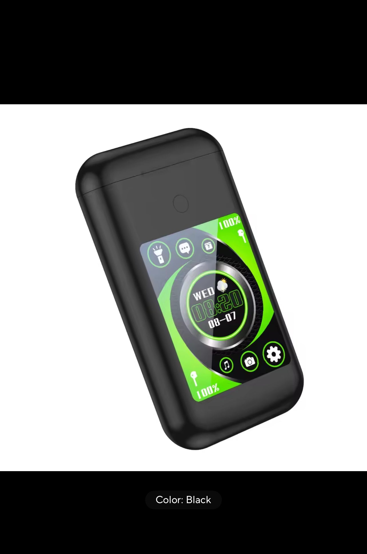 Experience Superior Sound with Multifunctional In-Ear Bluetooth Wireless Earphones Featuring a Touch Screen Power Bank for Ultimate Music and Gaming Enjoyment