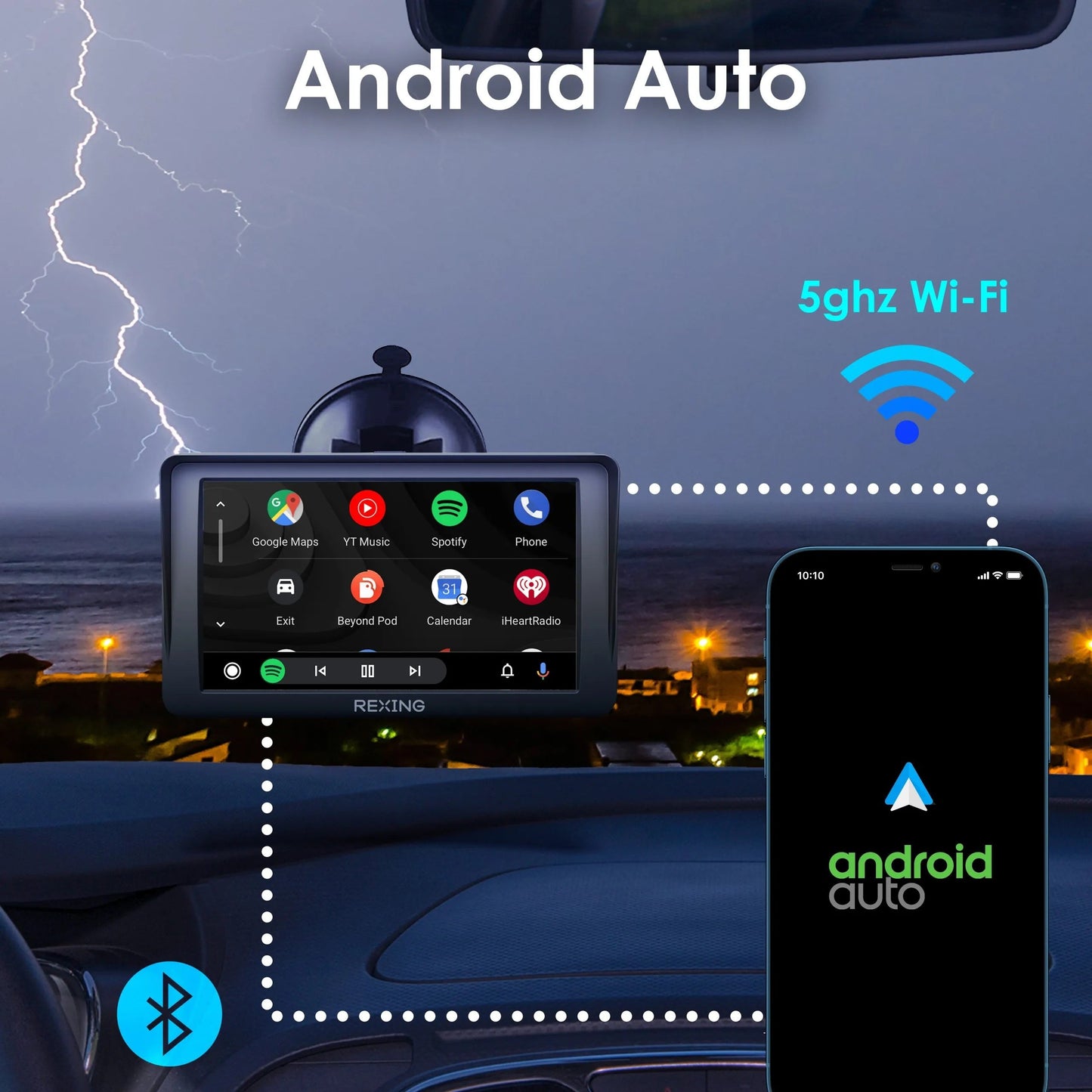 REXING W1 CarPlay/Android Auto With Backup Camera