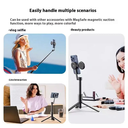Magnetic Selfie Stick Tripod with MagSafe & Remote