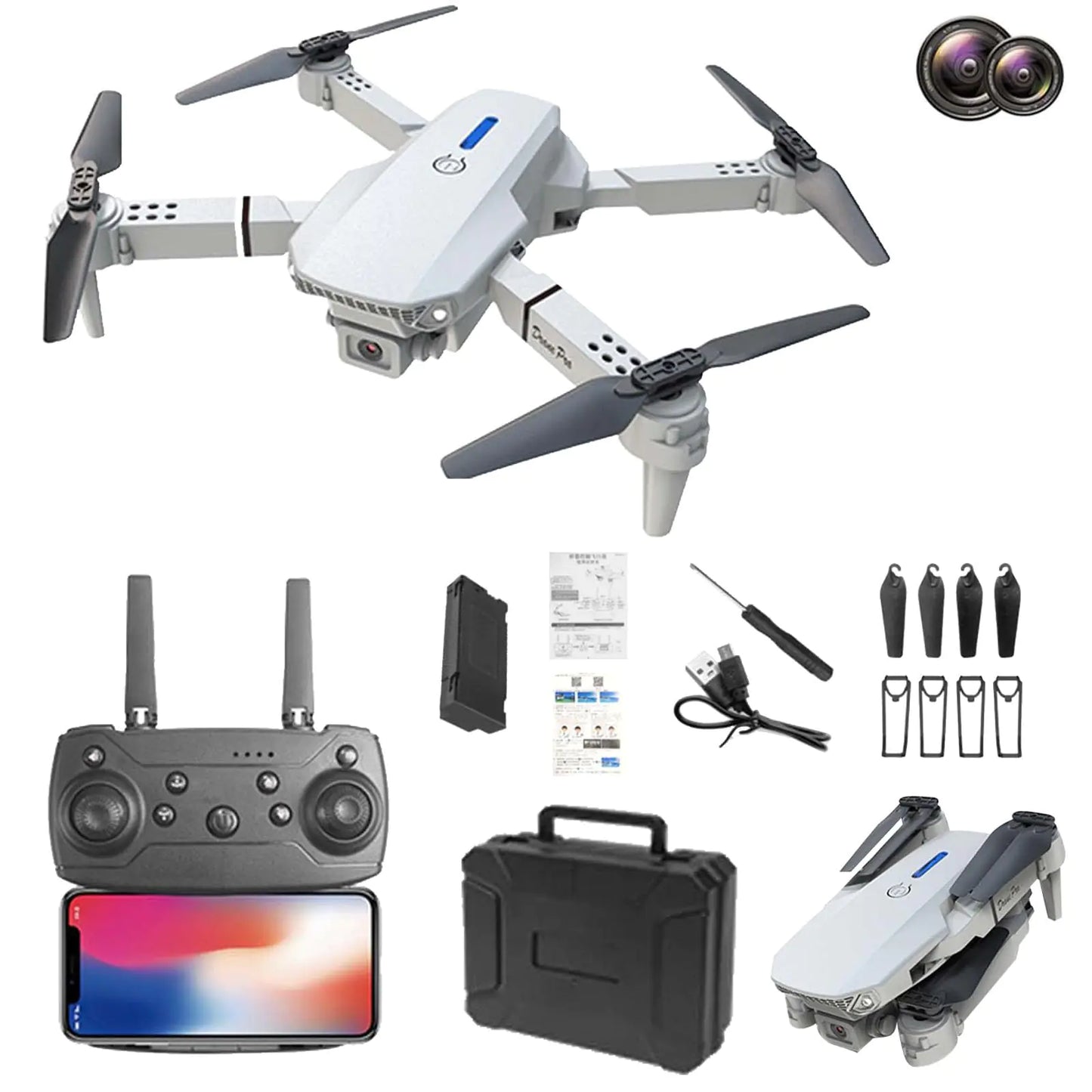 UHD Drone with 1080p HD FPV Camera Mini Drone